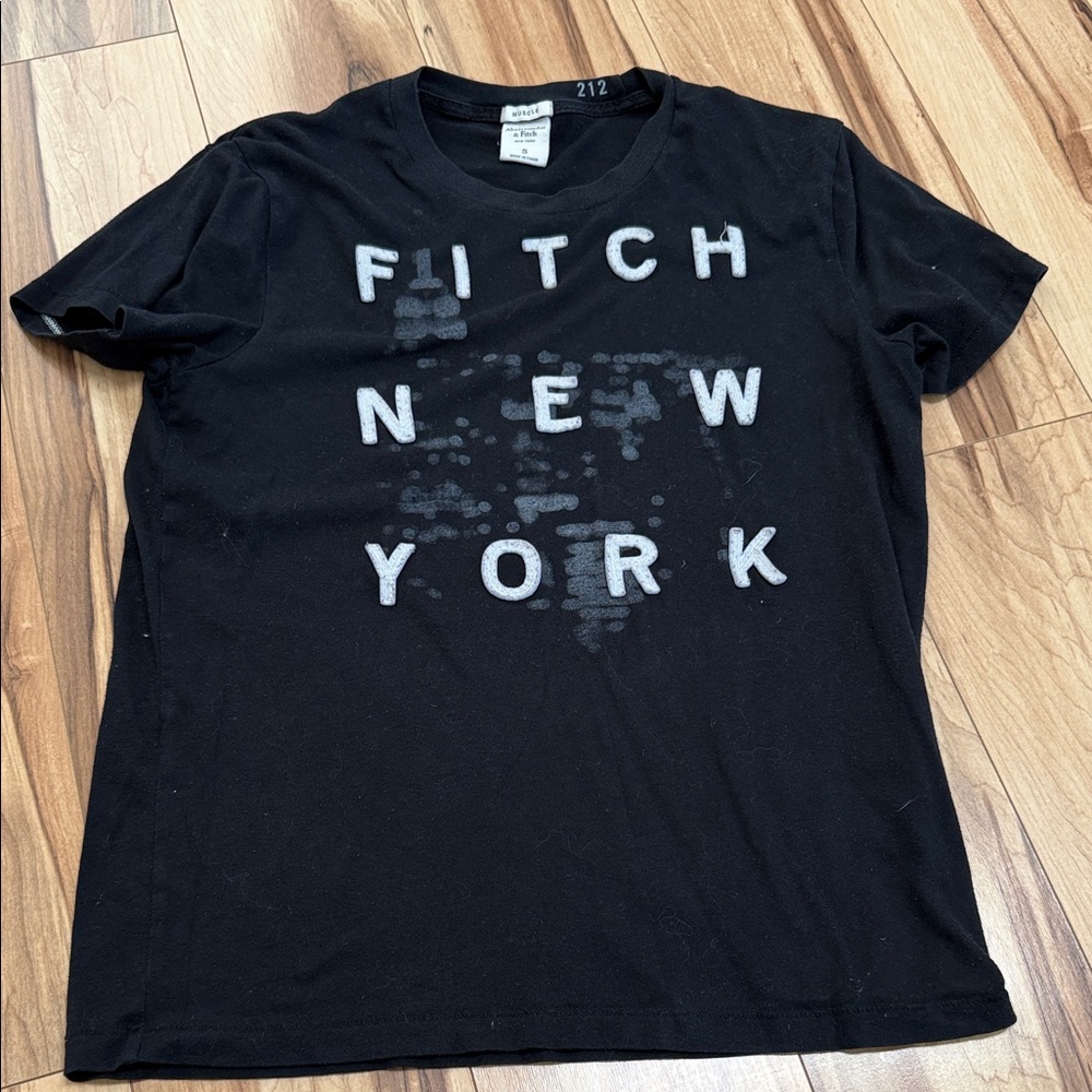 Abercrombie & Fitch Black Graphic Tee